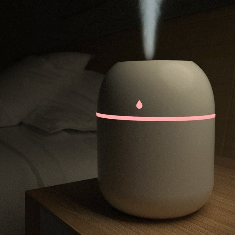 *Aromatherapy - 220ML Mini Portable Ultrasonic Diffuser