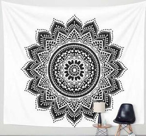 Wall Tapestry - Mandala Black