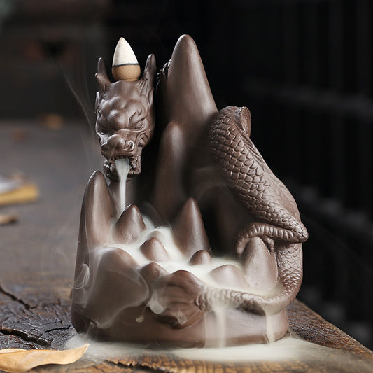 *Backflow Burner -  Flowing Water Dragon Incense Burner