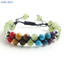 Bead Bracelet - 8mm Double Layer Braided