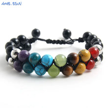 Bead Bracelet - 8mm Double Layer Braided