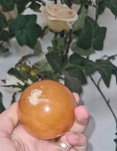 Orange Calcite - 6cm Sphere