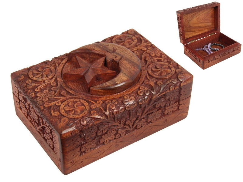 Wooden - Star & Moon Box