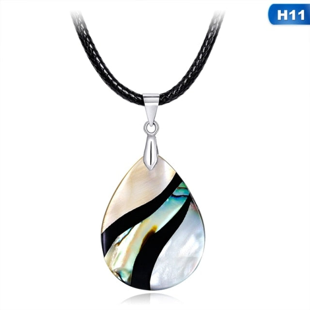 Mother of Pearl -  Teardrop Pendant